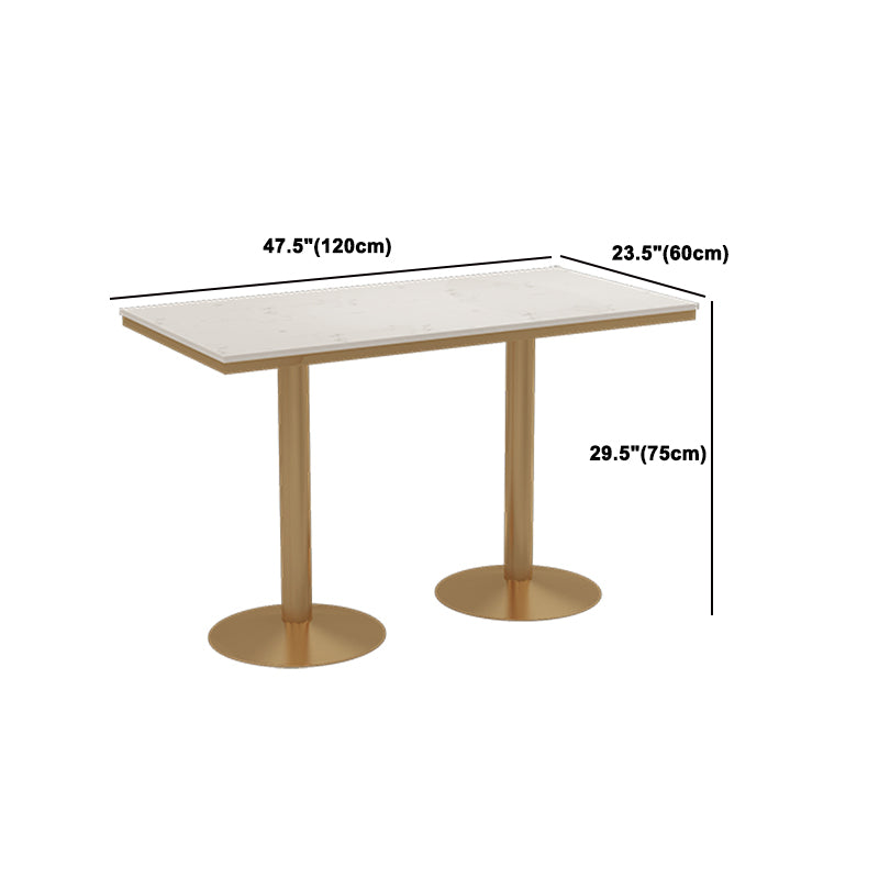 Nordic 1/3/4 Pieces Dining Set Stone Dining Table for Milk Tea Shop Cafe