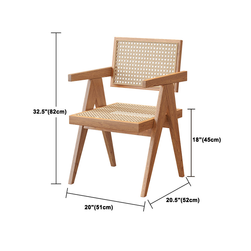 Modern Solid Wood Dining Set 1/2/5/7 Pieces Dining Table with Wood Chairs