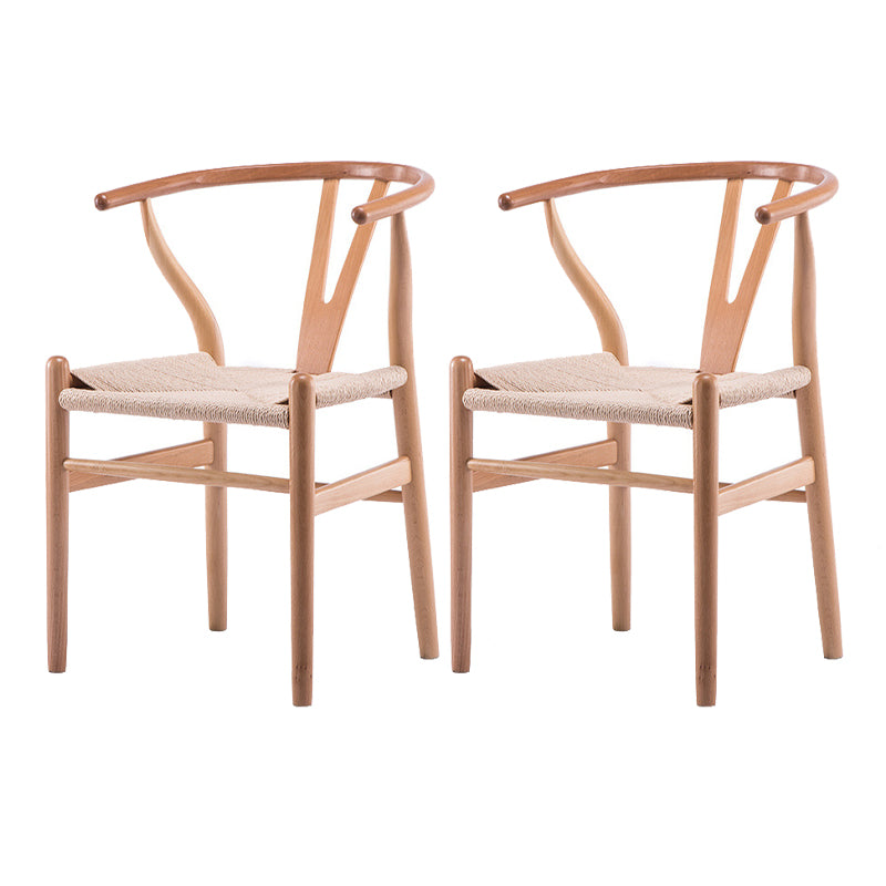 Modern Dining Set 1/2/5 Pcs Solid Wood Dining Table and Chairs