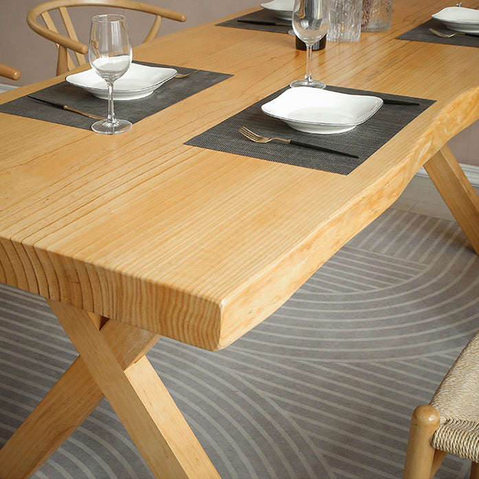 Modern Dining Set 1/2/5 Pcs Solid Wood Dining Table and Chairs