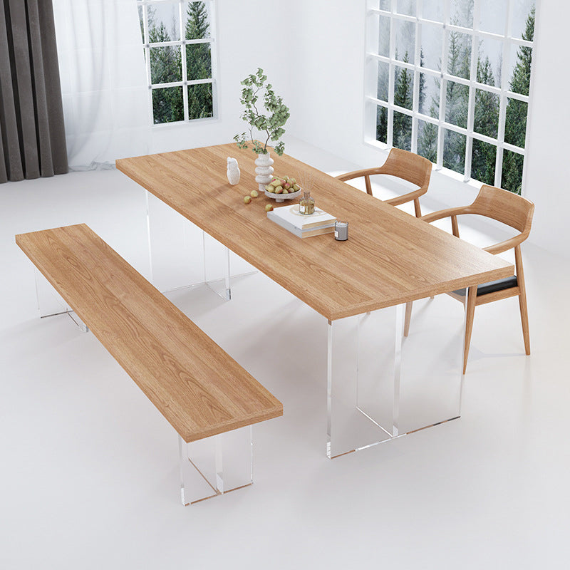 Modern Dining Set Solid Wood 1/2/4/5 Pieces Dining Furniture for Indoor