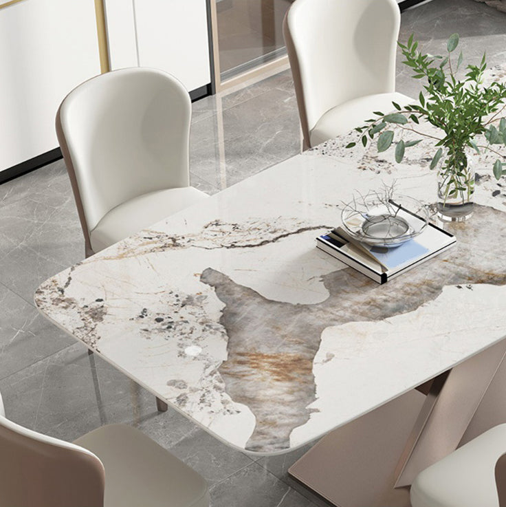 Modern Dining Set Stone 1/4/5/7 Pieces Dining Furniture for Home