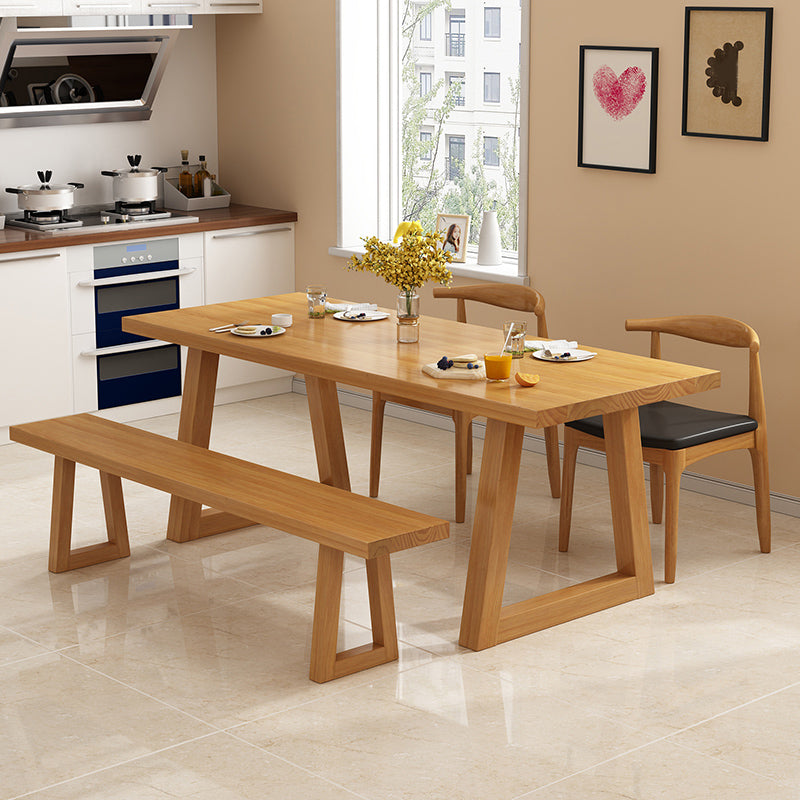 Modern Wood Dining Set 1/2/4/5 Pieces Indoor Dining Furniture for Kitchen