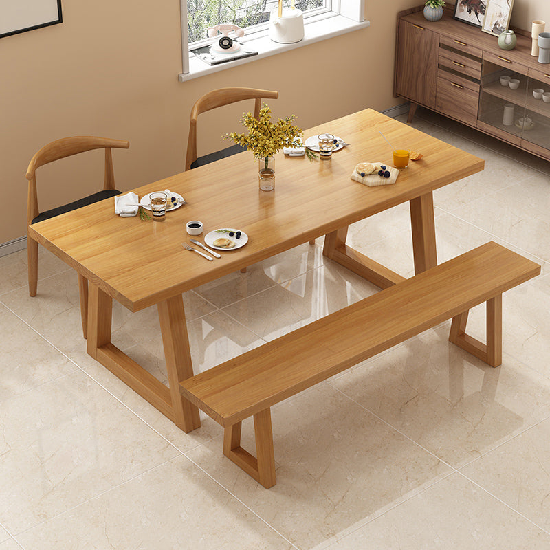 Modern Wood Dining Set 1/2/4/5 Pieces Indoor Dining Furniture for Kitchen
