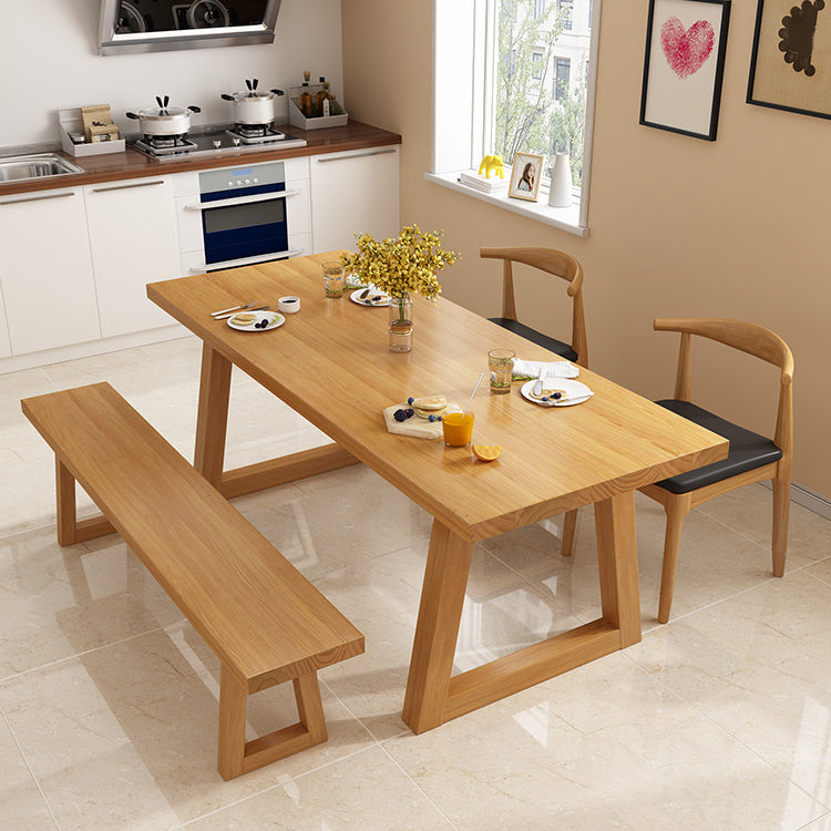 Modern Wood Dining Set 1/2/4/5 Pieces Indoor Dining Furniture for Kitchen
