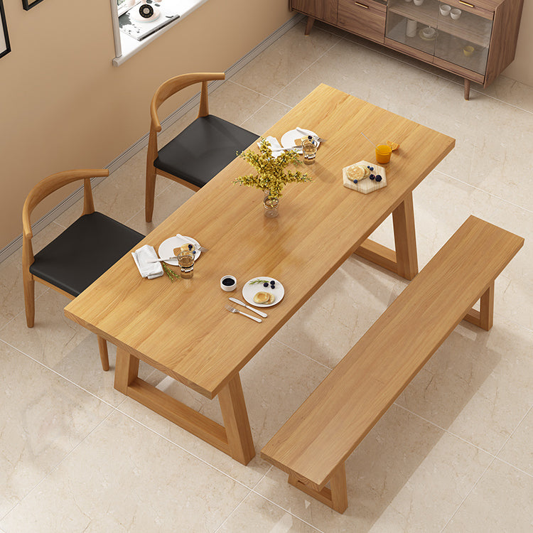 Modern Wood Dining Set 1/2/4/5 Pieces Indoor Dining Furniture for Kitchen