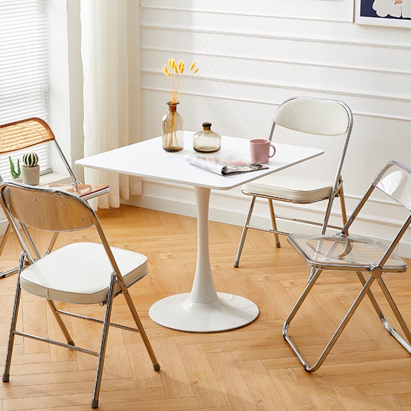 Modern White Manufactured Wood Table Home Tulip Dining Table