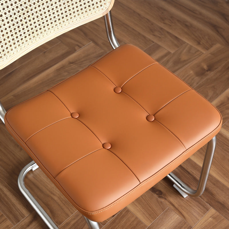 Contemporary Side Chairs Upholstered Armless Dining Chairs for Home