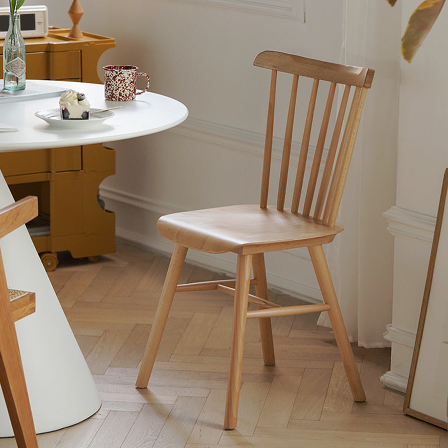 Solid Wood Armless Dining Chairs Contemporary Dining Accent Chair