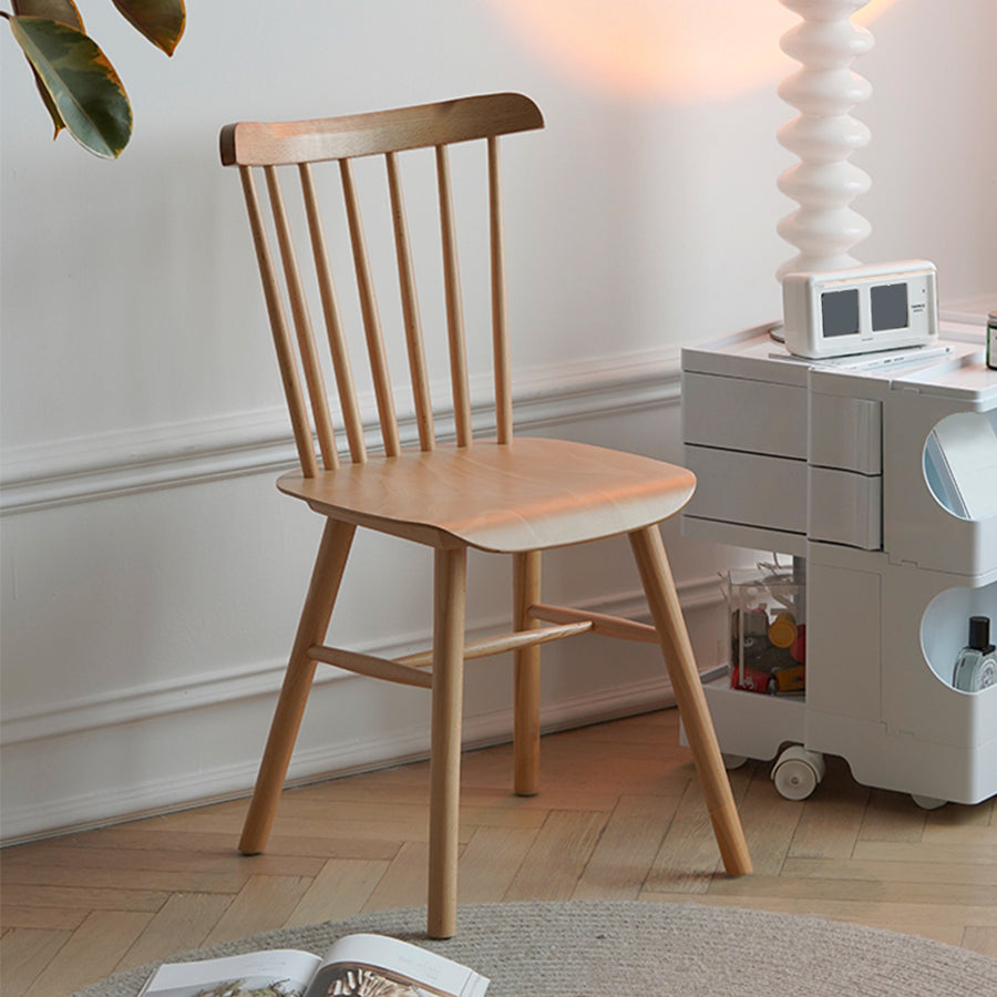 Solid Wood Armless Dining Chairs Contemporary Dining Accent Chair