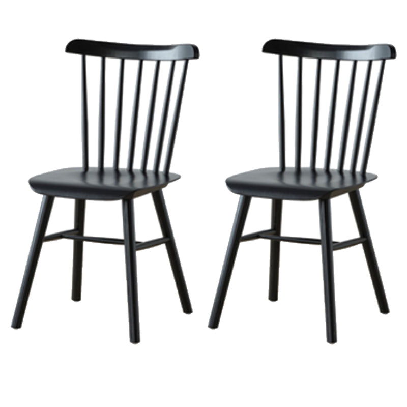 Solid Wood Armless Dining Chairs Contemporary Dining Accent Chair