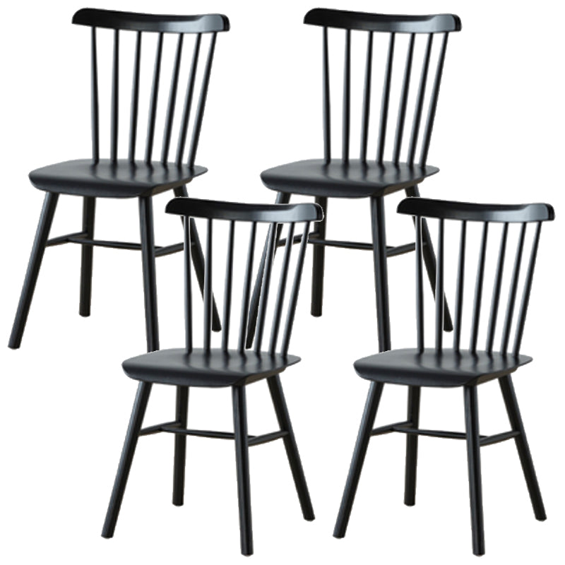 Solid Wood Armless Dining Chairs Contemporary Dining Accent Chair