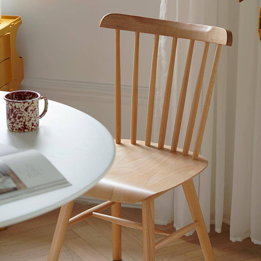 Solid Wood Armless Dining Chairs Contemporary Dining Accent Chair