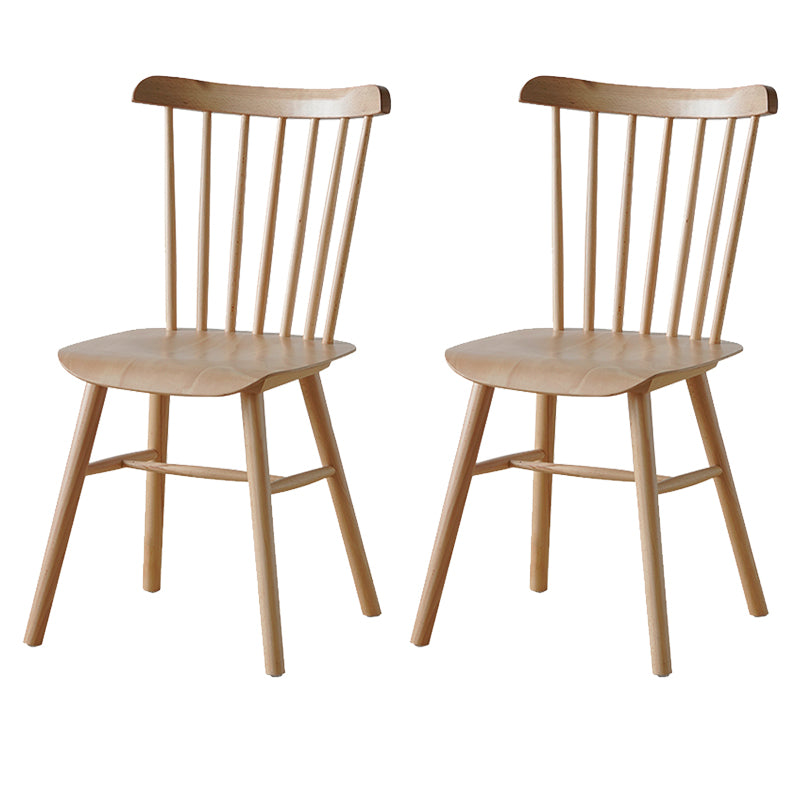Solid Wood Armless Dining Chairs Contemporary Dining Accent Chair