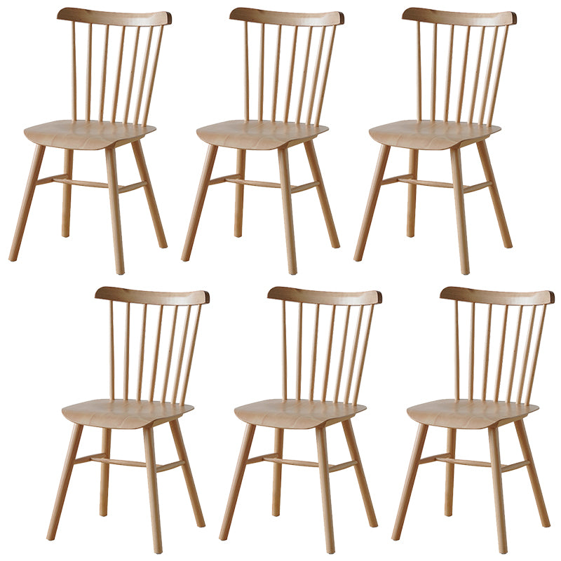 Solid Wood Armless Dining Chairs Contemporary Dining Accent Chair