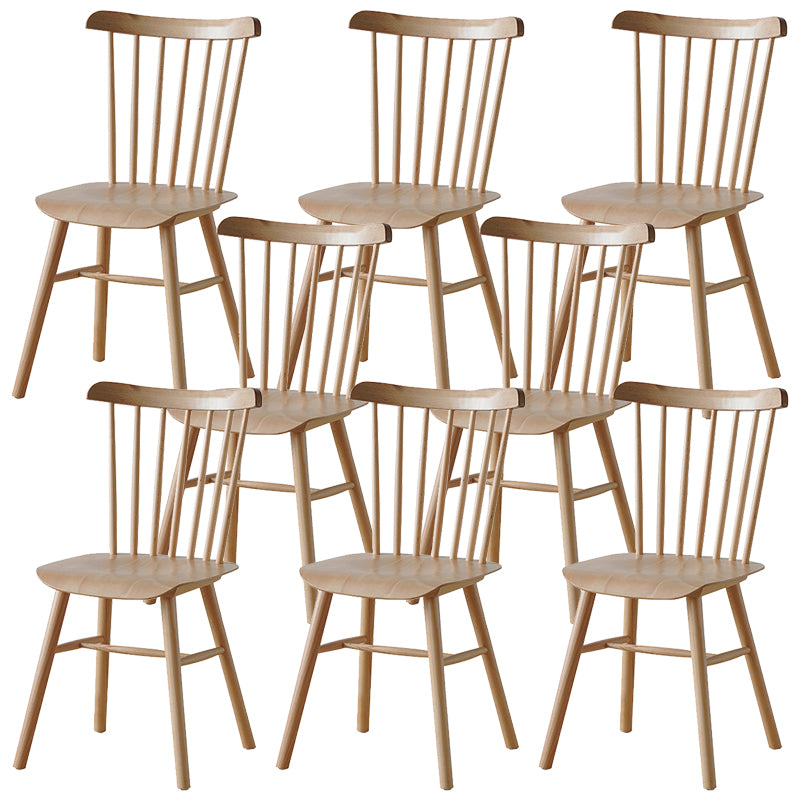Solid Wood Armless Dining Chairs Contemporary Dining Accent Chair