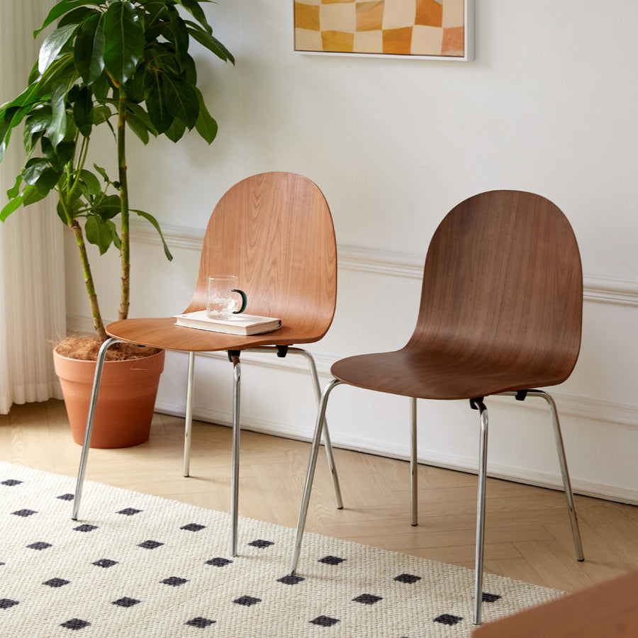 Solid Wood Dining Accent Chair Contemporary Side Dining Chairs