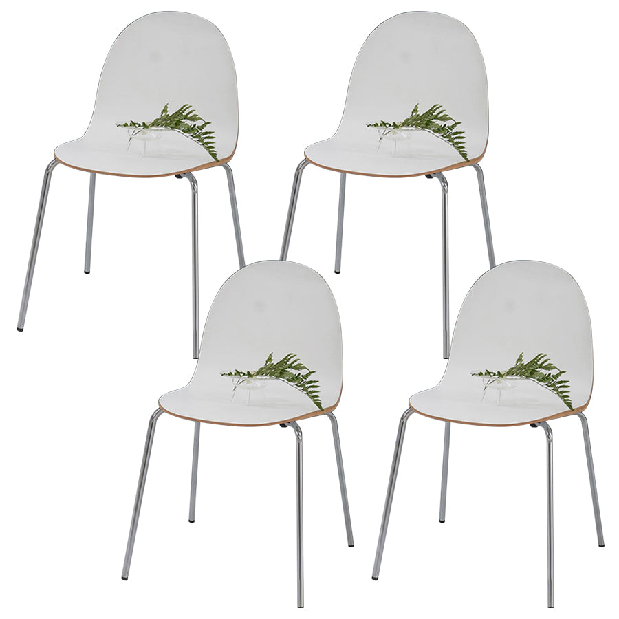 Solid Wood Dining Accent Chair Contemporary Side Dining Chairs