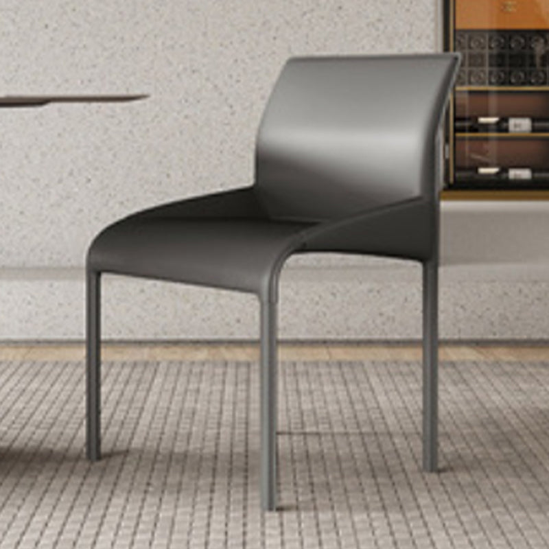 Upholstered Dining Accent Chair Faux Leather Dining Chair for Home