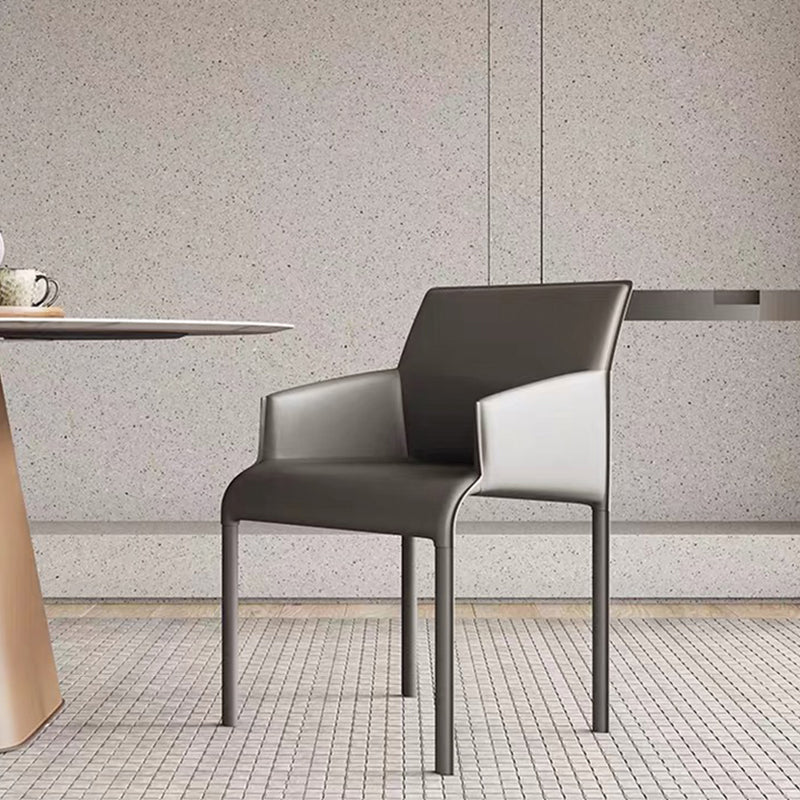 Upholstered Dining Accent Chair Faux Leather Dining Chair for Home
