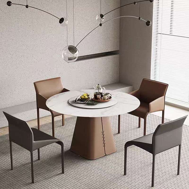 Upholstered Dining Accent Chair Faux Leather Dining Chair for Home