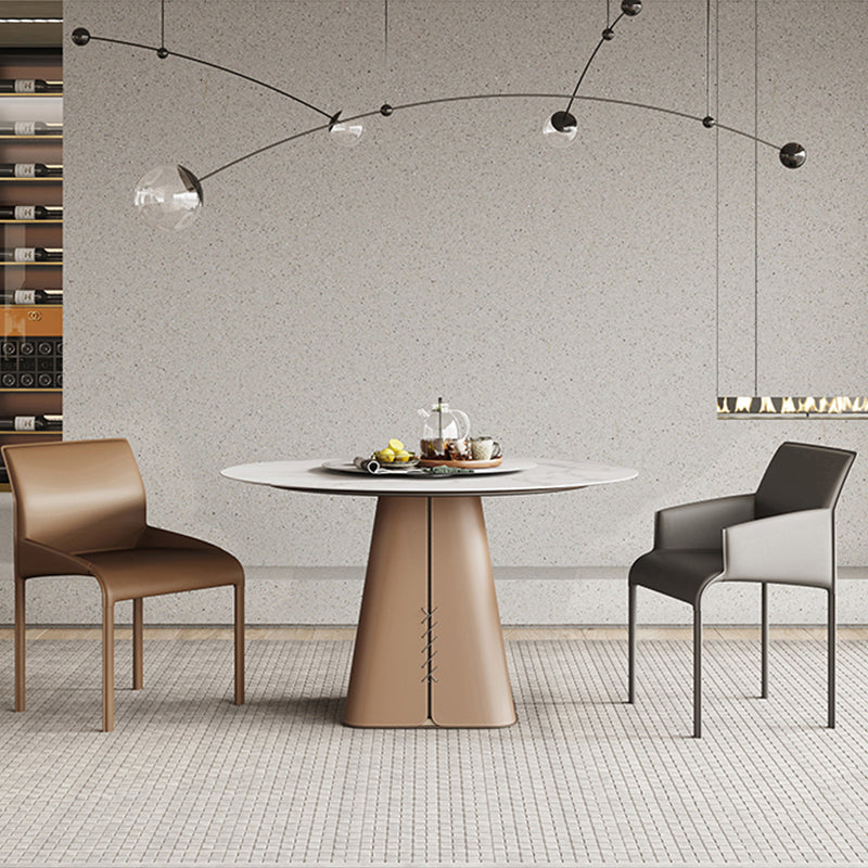 Upholstered Dining Accent Chair Faux Leather Dining Chair for Home