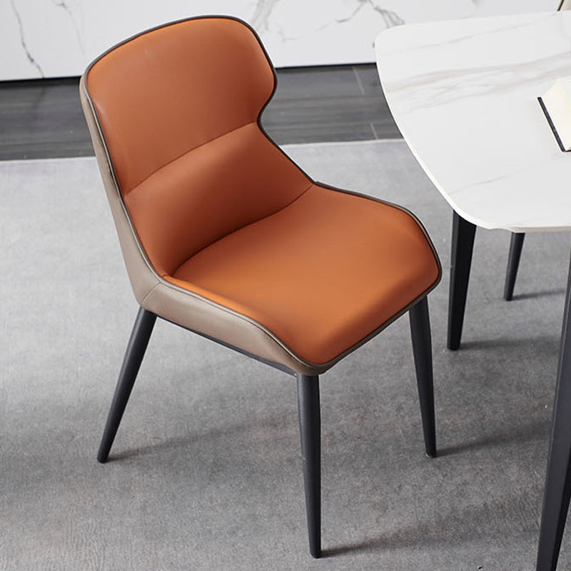 Industrial Dining Room Chair Upholstered Armless Dining Chairs