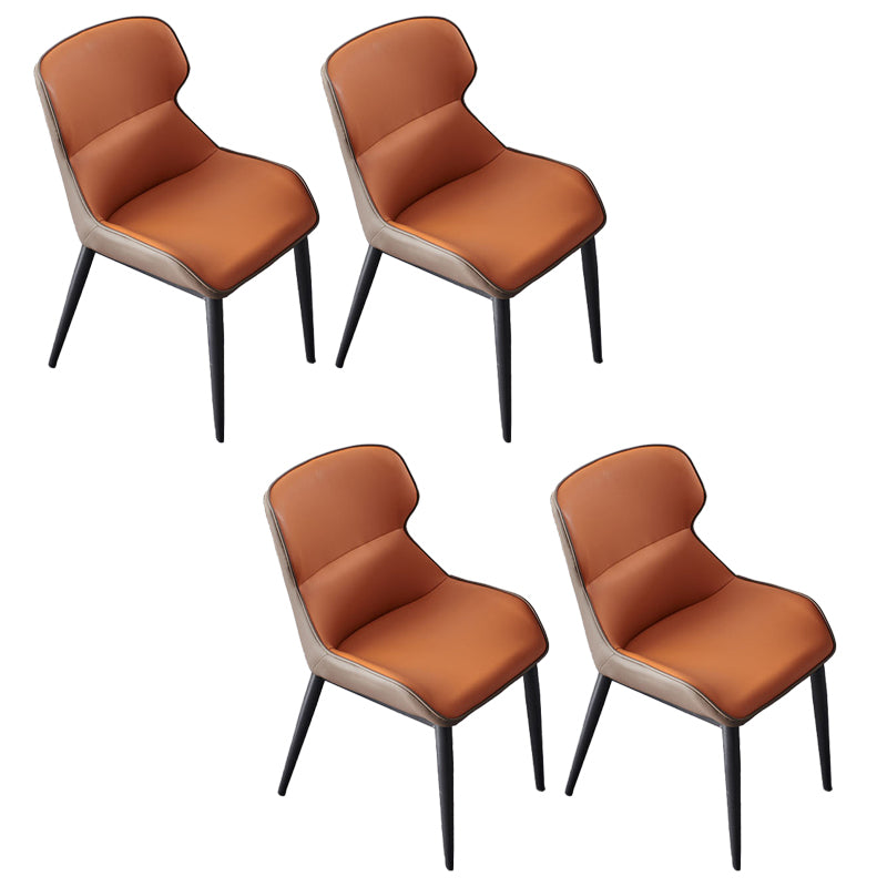 Industrial Dining Room Chair Upholstered Armless Dining Chairs