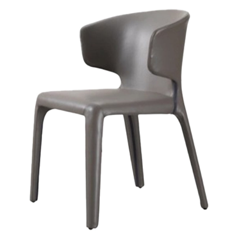 Faux Leather Dining Accent Chair Wingback Arm Chair for Home