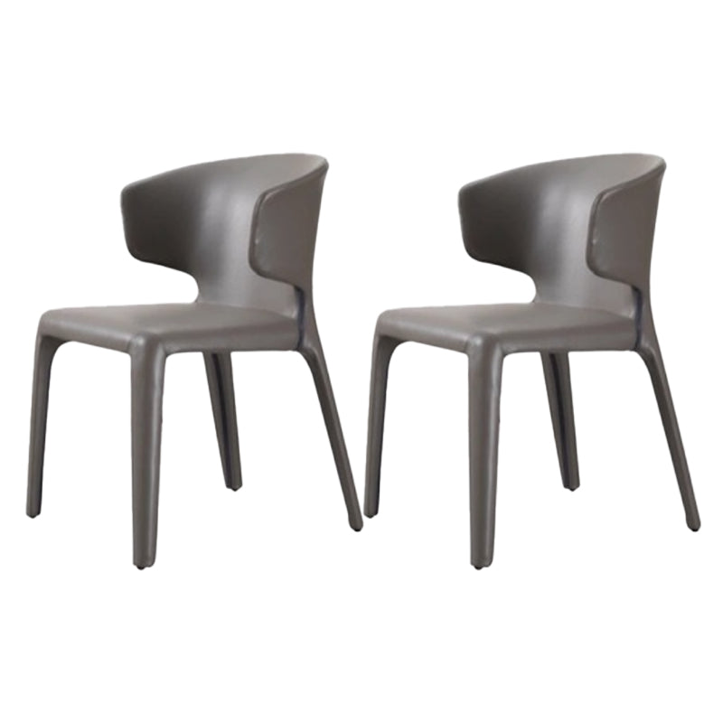 Faux Leather Dining Accent Chair Wingback Arm Chair for Home