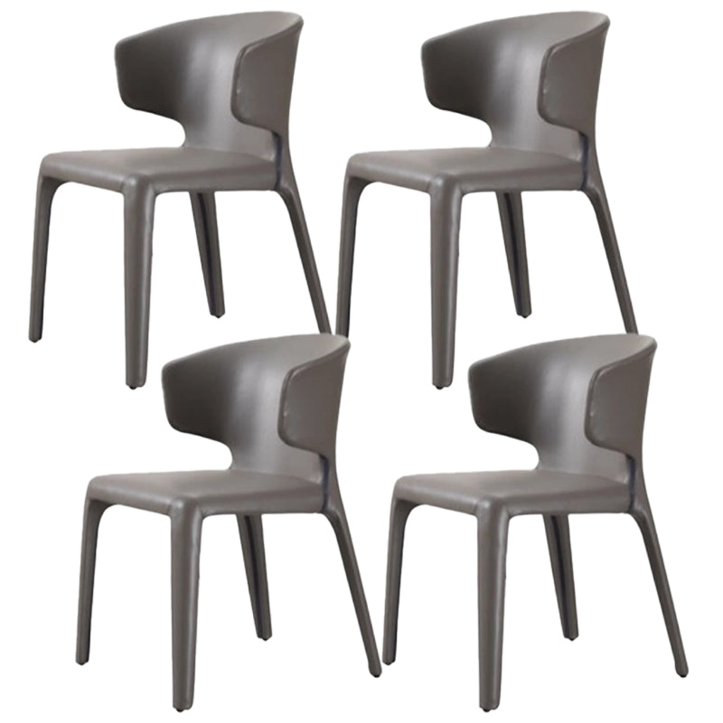 Faux Leather Dining Accent Chair Wingback Arm Chair for Home