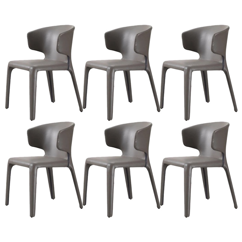 Faux Leather Dining Accent Chair Wingback Arm Chair for Home