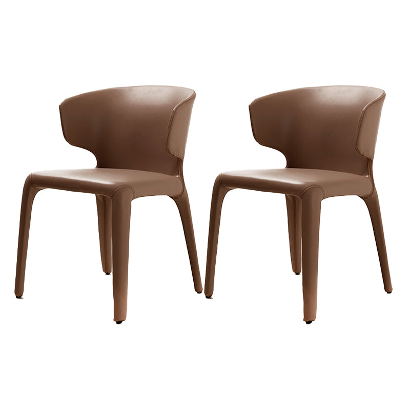 Faux Leather Dining Accent Chair Wingback Arm Chair for Home