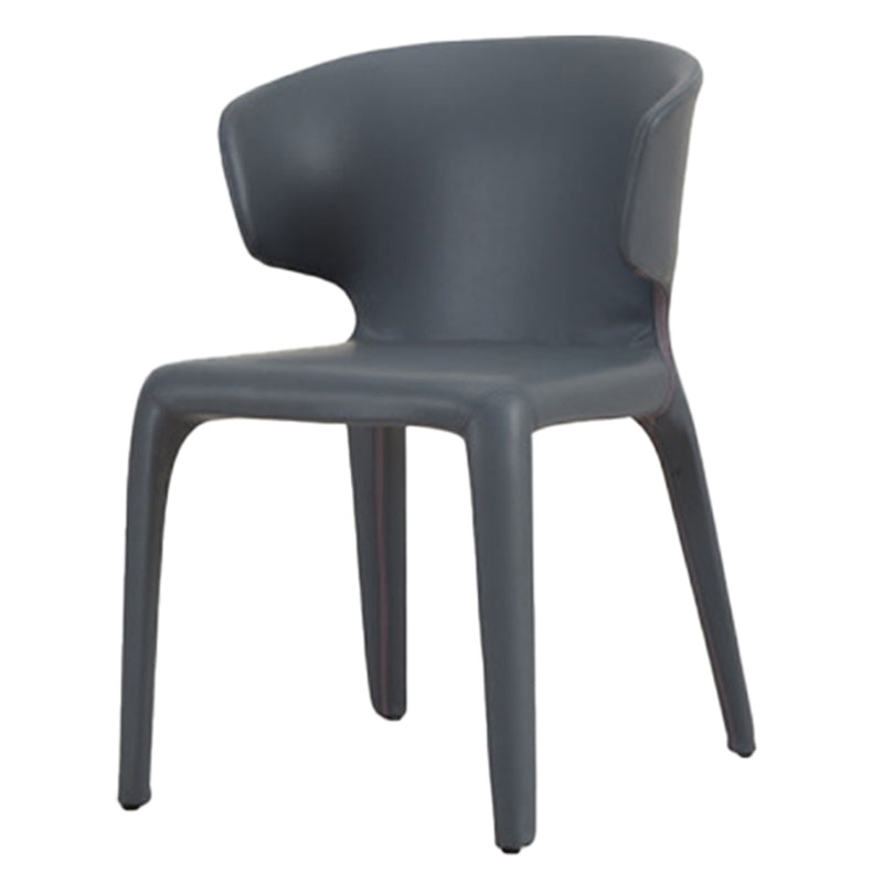 Faux Leather Dining Accent Chair Wingback Arm Chair for Home
