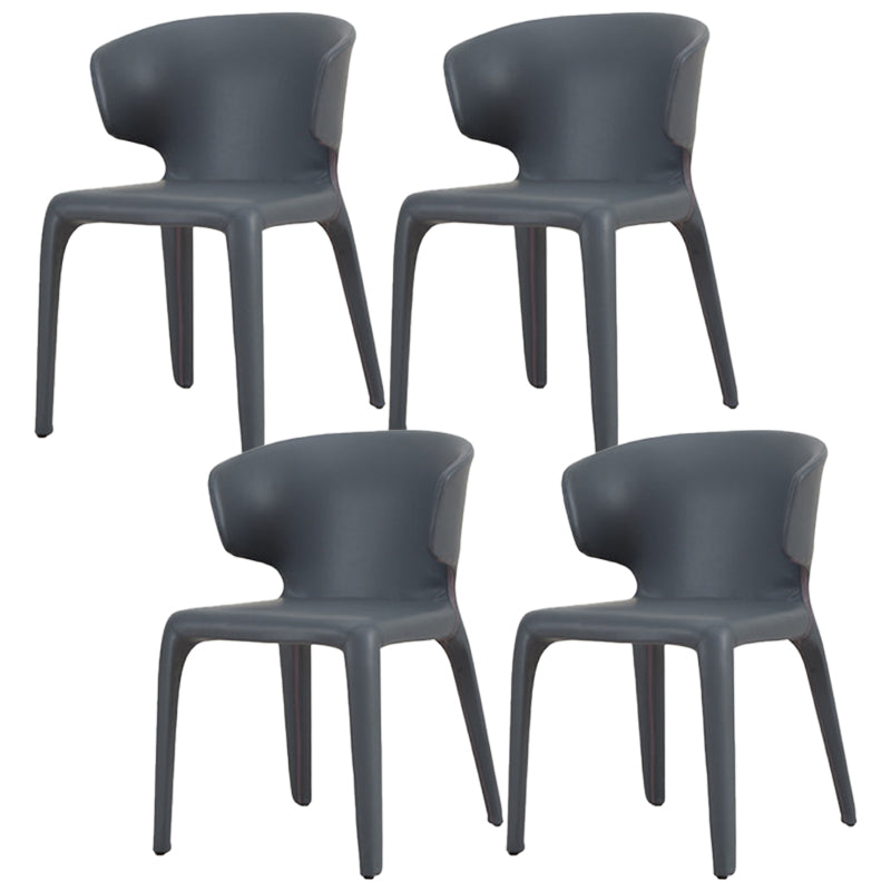 Faux Leather Dining Accent Chair Wingback Arm Chair for Home