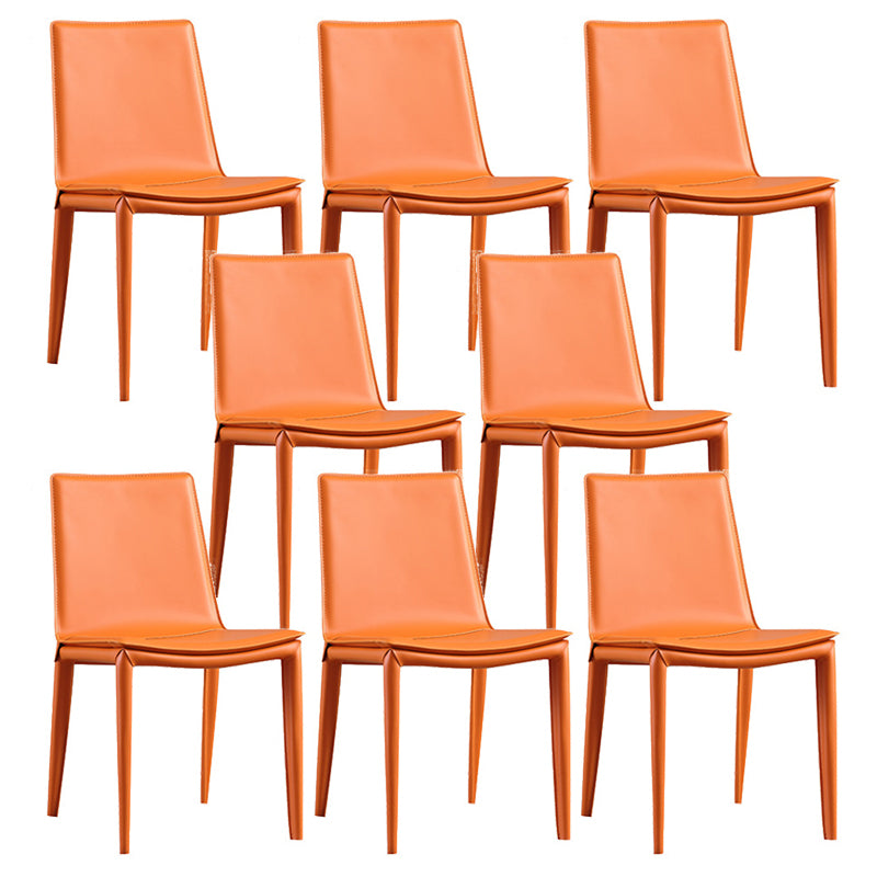 Faux Leather Dining Room Chair Modern Upholstered Dining Side Chair