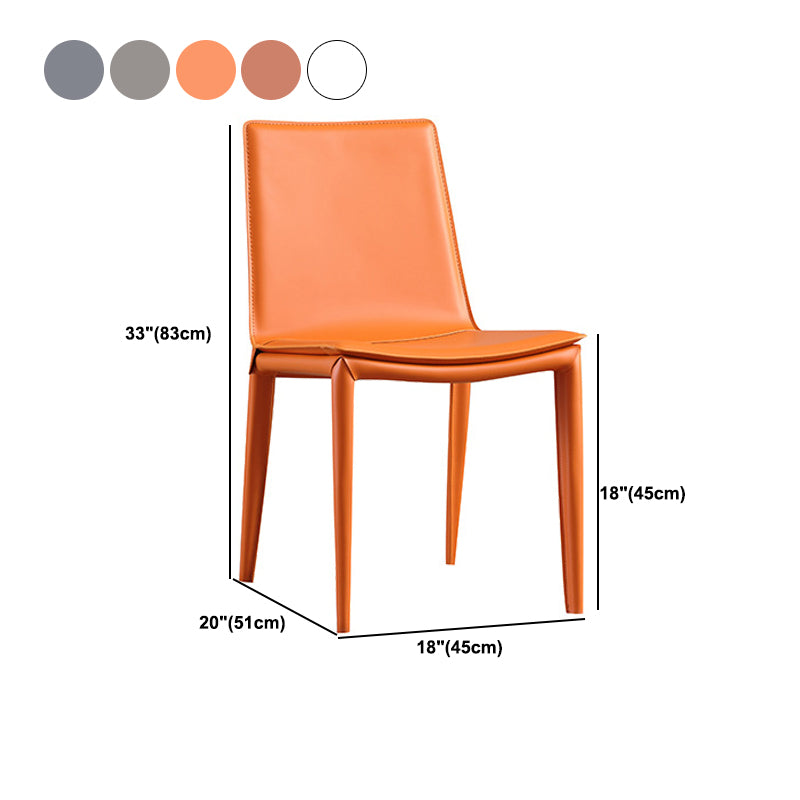 Faux Leather Dining Room Chair Modern Upholstered Dining Side Chair