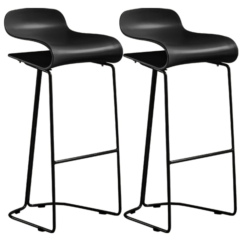 Low Back Footrest Bar & Counter Stool Modern Indoor Acrylic Counter Stool