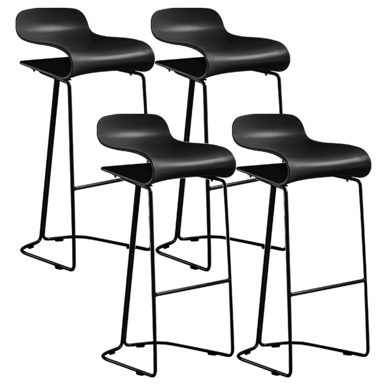 Low Back Footrest Bar & Counter Stool Modern Indoor Acrylic Counter Stool