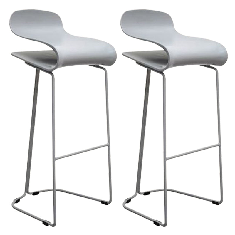 Low Back Footrest Bar & Counter Stool Modern Indoor Acrylic Counter Stool