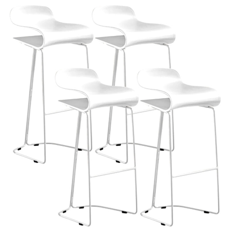 Low Back Footrest Bar & Counter Stool Modern Indoor Acrylic Counter Stool
