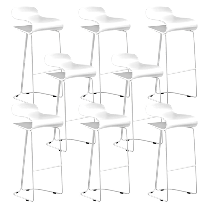 Low Back Footrest Bar & Counter Stool Modern Indoor Acrylic Counter Stool