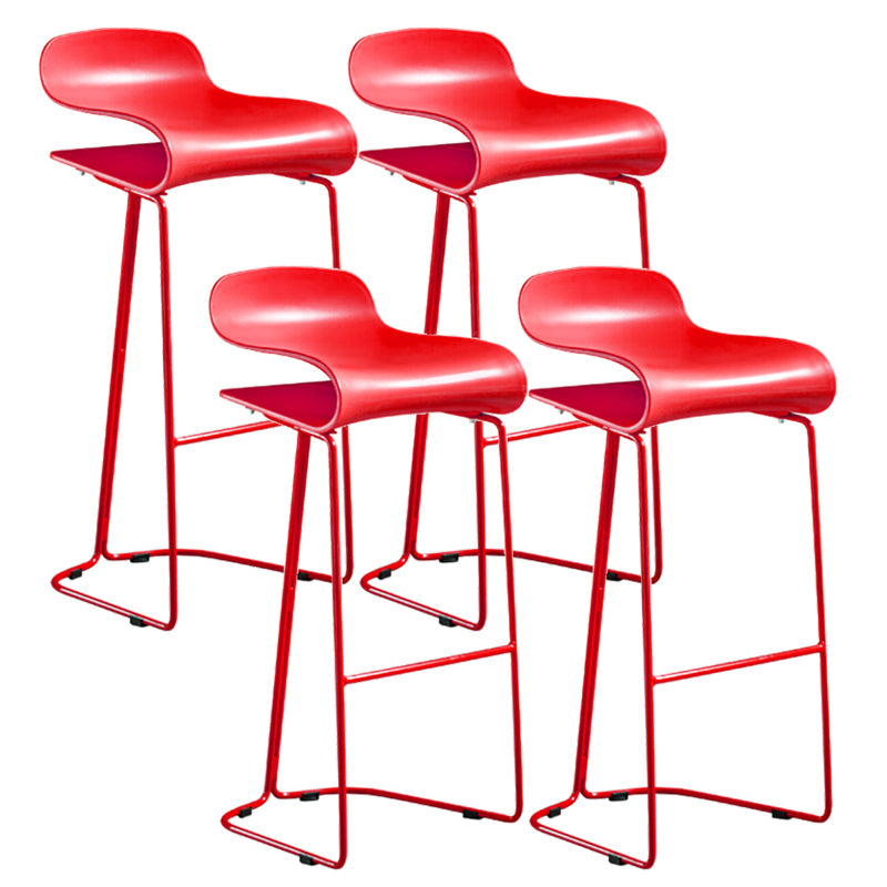 Low Back Footrest Bar & Counter Stool Modern Indoor Acrylic Counter Stool