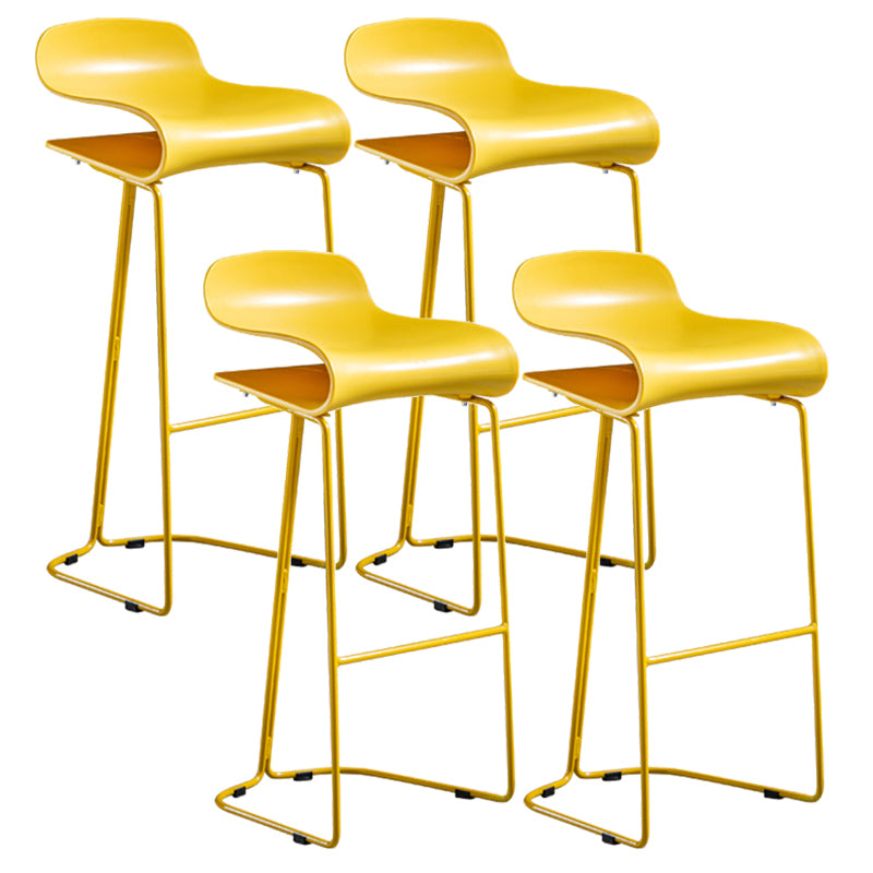 Low Back Footrest Bar & Counter Stool Modern Indoor Acrylic Counter Stool