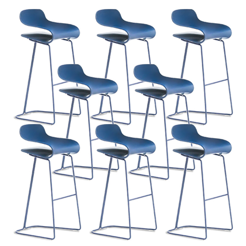 Low Back Footrest Bar & Counter Stool Modern Indoor Acrylic Counter Stool