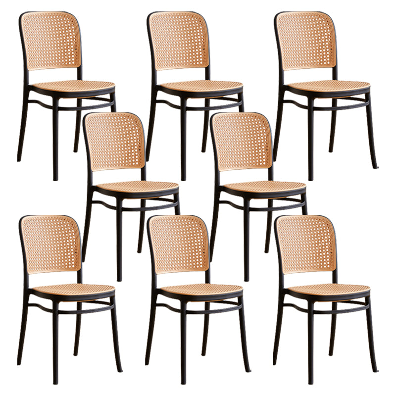 Modern Plastic Frame Counter Bar Stool Footrest Armless Stool