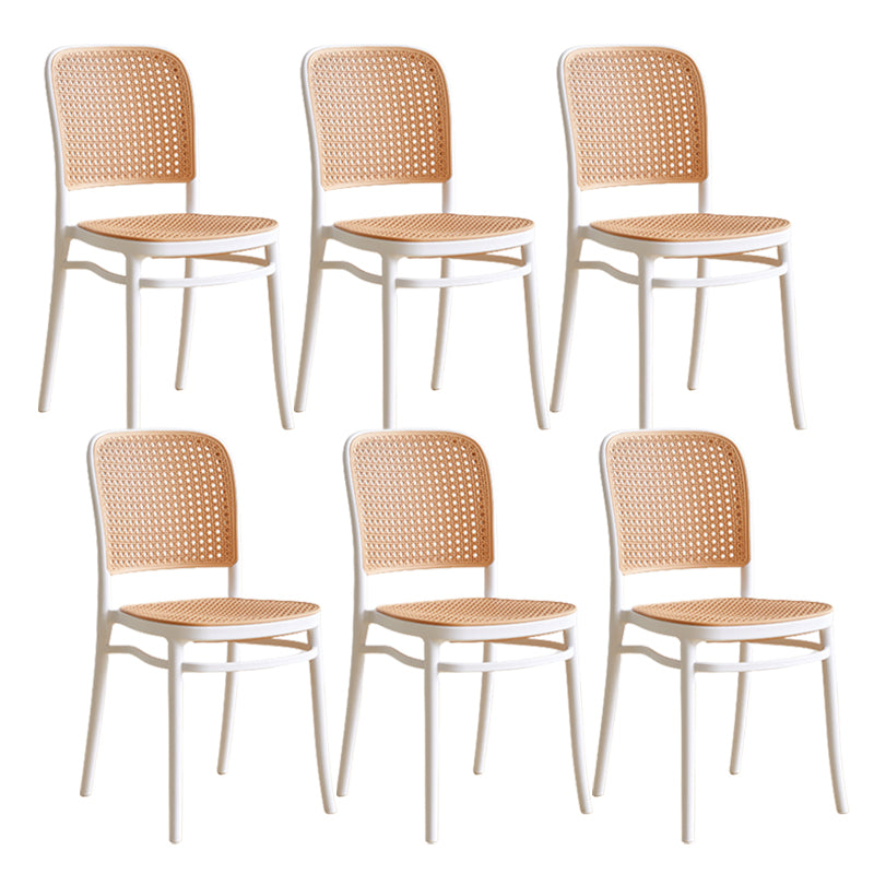 Modern Plastic Frame Counter Bar Stool Footrest Armless Stool