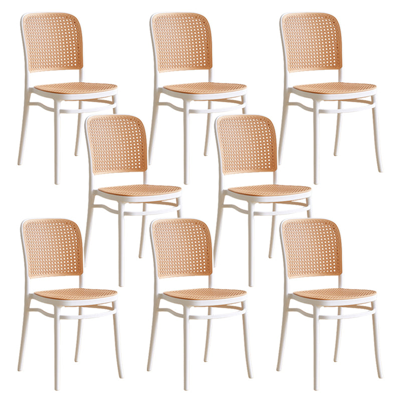 Modern Plastic Frame Counter Bar Stool Footrest Armless Stool