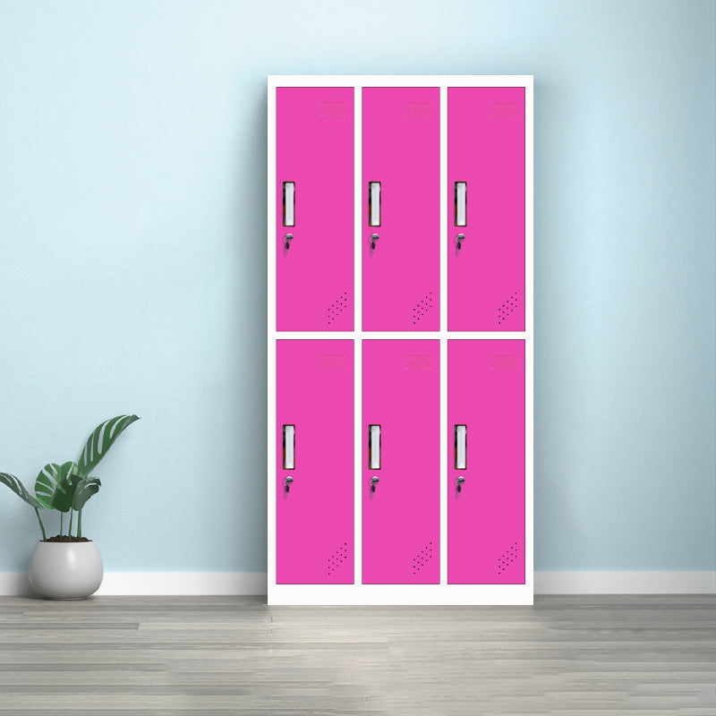 Metal Matte Finish Cabinet Contemporary Storage Cabinet with Hinged Door