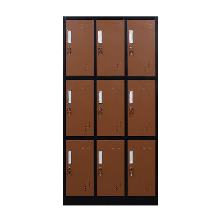 Metal Matte Finish Cabinet Contemporary Storage Cabinet with Hinged Door